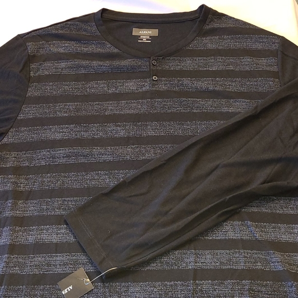 Alfani long-sleeve stretch Henley - Picture 5 of 16